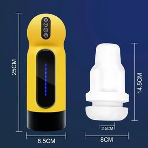 أحدث إمدادات للماء لعبة الرجال الكبار الكهربائية ستروكر التلقائي تلسكوبي ضربة وظيفة آلة مع أدى الاستمناء - Product Image 6