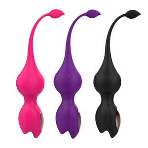 Novo Vibrador Remoto Rosa de Silicone com Bola de Apertar para Massagem Vaginal Recarregável para Mulheres - Product Image 3
