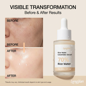 Essence de <span class=keywords><strong>riz</strong></span> coréen à la céramide et à l'acide hyaluronique - Peau de verre éclatante, hydratante pour les peaux sèches et ternes, sans parfum et non comédogène - Product Image 6