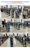 Système de traitement d'eau RO sans réservoir 500 LPH économique, installation de filtration par osmose inverse monophasée 0,5 T/H pour petites entreprises