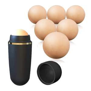 Boule <span class=keywords><strong>de</strong></span> <span class=keywords><strong>pierre</strong></span> à rouler pour le visage, résistant à l'huile, contrôle <span class=keywords><strong>de</strong></span> la peau grasse, rouleau volcanique absorbant l'huile - Product Image 4