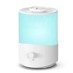 Diffuseur d'arômes et humidificateur ultrasonique électrique 4L à remplissage par le haut, en plastique, pour chambre de bébé et usage domestique - Product Image 1