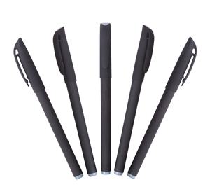 Pulpen Gel Promosi Plastik Berkualitas Tinggi dengan Logo Tinta Hitam yang Dapat Disesuaikan - Product Image 1