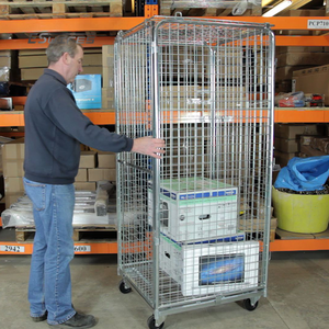 Сверхпрочная проволочная сетка для встраивания, логистическая тележка, стальной каркас для хранения груза, каркас, поддон - Product Image 6