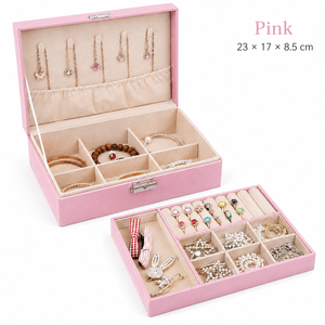 Luxury Modern Handmade Foldable PU Leather Velvet Jewelry Storage Case Travel Display <b>Box</b> Women Ring Watch Set Organizer - Product Image 6