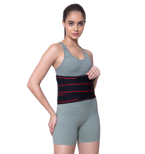 เข็มขัดพยุงหลังส่วนล่าง PRO Healthcare Limbo Sacral Belt (LS Belt) สีแดงและสีดำ พร้อมแถบยางยืด - Product Image 4