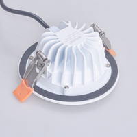 Plafonnier LED encastré en aluminium moulé sous pression, haute dissipation thermique, pour hôtel, maison et salle de bain