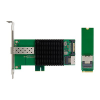 M.2 M 키 X520-DA1 10GbE SFP+ 네트워크 카드 산업용 PC 서버용 인텔 82599EN 광섬유 이더넷 어댑터