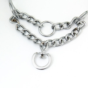 Luxo aço inoxidável clássico sólido impacto estimulação colar para cães de estimação destacável formação cadeia à prova de explosão Característica - Product Image 6