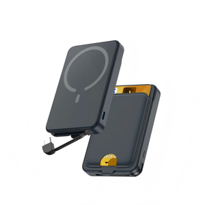 Banco de Energía Magnético de 5000mAh con Tarjetero y Cable Tipo-C Integrado - Product Image 3