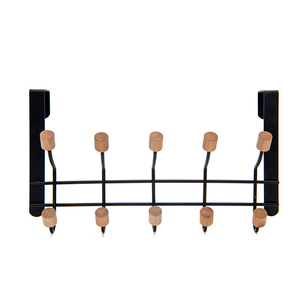 8-<b>Hook</b> Metal <b>Over</b> <b>Door</b> Organizer Rack for Scarf Belt Hat Jewelry & Towel Hangers - Product Image 3