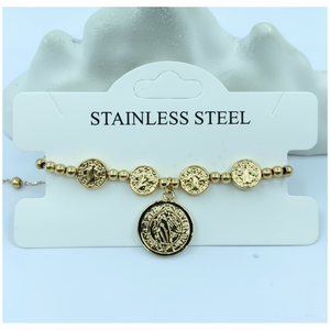 Set di Gioielli da Sposa Placcati in Oro 24K alla Moda con Motivo 'Xoxo' Accessori Coordinati per Abbigliamento Casual da Donna - Product Image 1