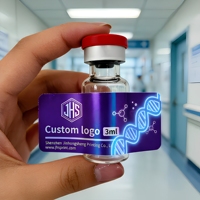 Étiquettes autocollantes professionnelles personnalisées avec logo, étanches, pour flacons de peptides de 3 ml, 5 ml, 10 ml, 4 ml
