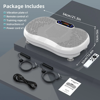 Plaque vibrante électrique intelligente RS avec télécommande audio pour entraînement à domicile, équipement d'exercice corporel, mise en forme et gestion du poids