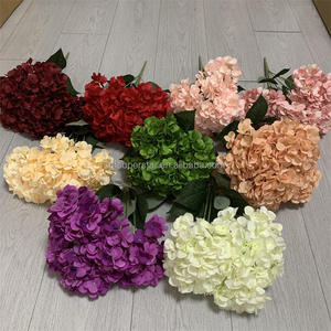 B-997 Compra al por Mayor Flores de Seda para Decoración del Hogar, Ramo Grande de <span class=keywords><strong>Hortensias</strong></span> de 50 cm de Largo, Arreglos de Flores Artificiales de Hortensia - Product Image 2
