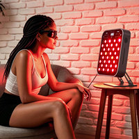 Panneau de luminothérapie infrarouge LED à 6 longueurs d'onde avec commande vocale BM-H OEM ODM pour le visage, la tête, les mains, les pieds, usage domestique
