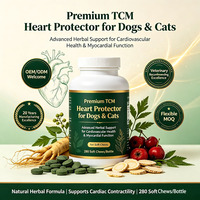Suplemen Kunyah Kesehatan Jantung Anjing dan Kucing, Ekstrak Herbal Taurin Astragalus Ginseng, Pendukung Fungsi Jantung OEM ODM