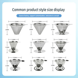 Funil de Café Americano com Filtro Duplo e Rede de Filtragem Criptografada para Preparo Manual de Café - Product Image 5