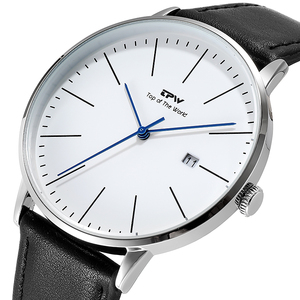 Minimalista maschio analogico nero orologio da polso di lusso impermeabile OEM <span class=keywords><strong>orologi</strong></span> da uomo di marca - Product Image 2