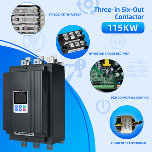Mềm Starter <span class=keywords><strong>380V</strong></span> Single phase điều khiển máy bơm động cơ Bypass 110kv <span class=keywords><strong>AC</strong></span> điện với RS485 thông tin liên lạc và PWM điều khiển - Product Image 2