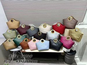 Kadın moda boy dokuma el el çantası yuvarlak kolu ve uzun çıkarılabilir kayış bayanlar 2 parça Set çanta ile Guangzhou - Product Image 6