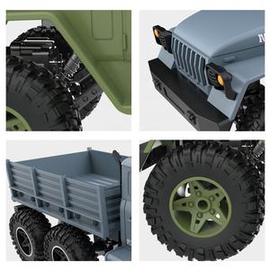 2,4G 1:10 RC camión Radio Control vehículo gran escala 6x6 Control remoto ejército camión carretera oruga camiones militares todoterreno - Product Image 3