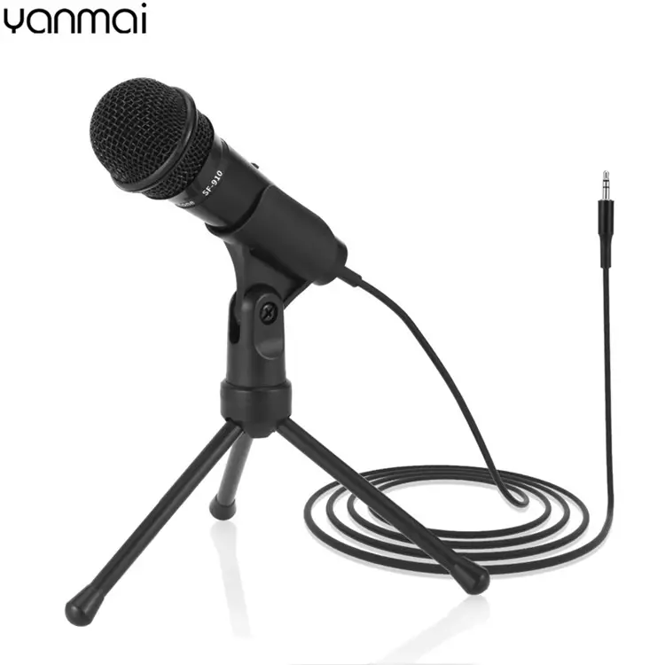 Yanmai Kleine 3.5Mm Wired Thuis Desktop Statief Microfoon Voor Pc Youtube Video Gaming Chatten Opname Meeting Podcasting Microfoon