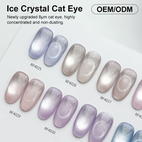 Gel de Uñas Magnético Efecto Ojo de Gato Cristal de Hielo, Libre de HEMA, OEM ODM, Precio de Fábrica, Marca Privada, Súper Brillante 8um