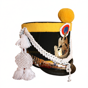 OEM Factory Wholesale High Quality Classic Customs Requirement Reproduction Men's Shako Hats - Product Image 1