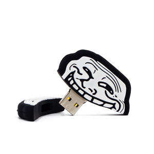 Clé USB en silicone avec visage de <span class=keywords><strong>troll</strong></span> amusant, logo personnalisé, personnage de dessin animé, clé USB 32 Go 64 Go pour cadeaux créatifs - Product Image 3