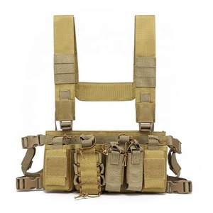 Customized Tactical Chest Rig Adjustable Strap Multi-Pouches Lightweight <b>Black</b> Outdoor Gear - Product Image 6