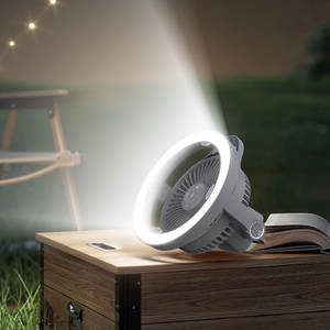 Vente chaude 10000mAh multifonction Portable ventilateur de refroidissement lumière portable Rechargeable USB électrique à piles pour voiture RV - Product Image 2