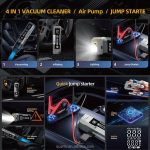 Draadloze Draagbare Stofzuiger Band Inflator Auto Luchtpomp Auto Batterij Power Bank Jump Starter Met Luchtcompressor Led Licht - Product Image 2