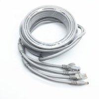 Ethernet kabel daya CCTV Cat5 jaringan Internet kabel LAN kabel PC komputer untuk IP kamera koneksi sistem