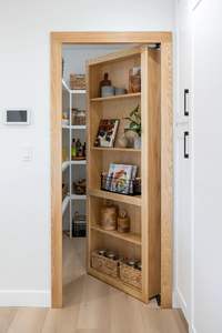 Estantería Interior Invisible Habitación Secreta Estantes de libros de madera maciza Puerta Estantería oculta Puerta Murphy Puertas ocultas - Product Image 6