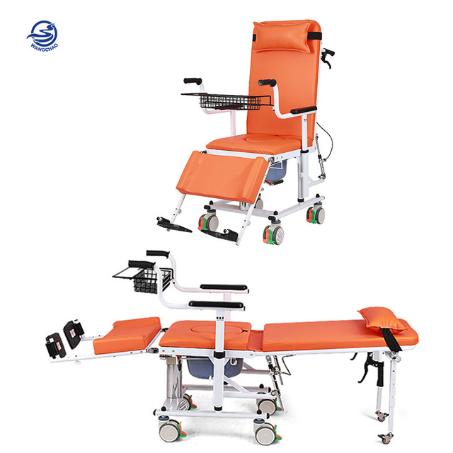 Heavy Duty Hydraulic Reclining Patient Lift Chair with Backrest Elderly Disabled Bathroom Safety Equipment Transfer Device