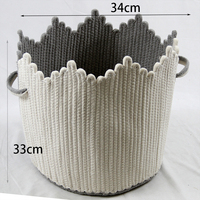 Panier de rangement en corde Offre Spéciale coton avec poignée, nouveau Design, Style célèbre de l'usine chinoise