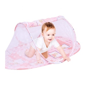 Portable Foldable Baby Bed <b>Net</b> Newborn Sleep Bed for Travel Zipper Design Ultra - Breathable Nylon Cloth - Product Image 1