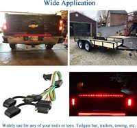 OEM SAE 1P 2P 3P 4P Trailer steker kabel konektor kabel ekstensi kabel 1/2/3/4 cara SAE kabel konektor untuk Trailer mobil