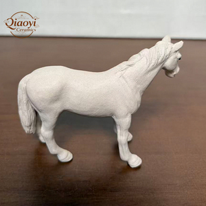 Yi Xing fait à la main en céramique Style rétro cheval blanc artificiel déco Style jardin bonsaï décoration <span class=keywords><strong>extérieur</strong></span> artisanat exquis - Product Image 3