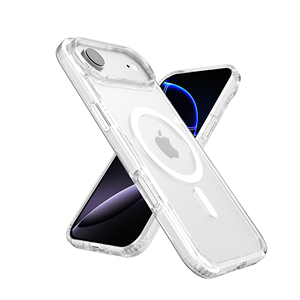Transparent TPU+<b>PC</b> Magnetic TPU Phone Case Shockproof Protective Cover for iPhone 17 17 Pro 17 Pro Max 17 Air Yellow Resistant - Product Image 1
