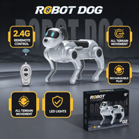 DIY Montage RC Roboterhund Spielzeug 2,4G Ferngesteuerter Krabbelnder Roboter-Haustier-Hund für Kinder