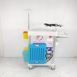 Carrito de Tratamiento Médico Xiangwen de ABS, 750x650x920mm, 5 Cajones, Carrito de Emergencia para Uso Hospitalario - Product Image 4