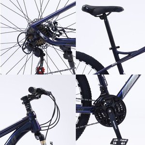 Vélo de montagne <span class=keywords><strong>VTT</strong></span> personnalisé OEM <span class=keywords><strong>24</strong></span>/<span class=keywords><strong>26</strong></span> <span class=keywords><strong>pouces</strong></span> 21 vitesses avec freins à disque, certifié CE, garantie pour adultes - Product Image 4