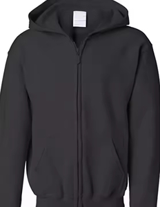 Full <b>zipper</b> hoodie side pocket <b>zipper</b> long-sleeved <b>jacket</b> outdoor jogging breathable men's hoodie - Product Image 4