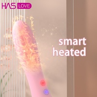 Vibrador Venus Wand de Haslove, Juguete Sexual para Adultos con Calefacción USB, Dildo de Doble Cabeza para Mujeres, 20 Modos