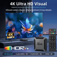 Boîtier TV X96Q 2 Go de RAM 16 Go de ROM Android 10.0 Quad Core Wi-Fi 2.4G LAN 100 Mbps USB 4K H.265 HEVC Smart Set Top Box