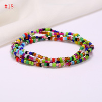 Chaîne de Corps Perles de Verre à Graine Très Vendue Ghana Afrique Bijoux de Perles de Taille en Or Ventre pour Femmes