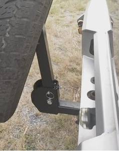 Support de pneu de rechange d'attelage de récepteur mdr pliable de 2 pouces pour <span class=keywords><strong>hayon</strong></span> avant et arrière de SUV - Product Image 6