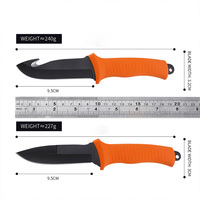 Couteau utilitaire à lame fixe SELAN, acier 3cr13, manche en TPR, personnalisable OEM, qualité industrielle, couteau de chasse et de survie, couteau de camping CT338